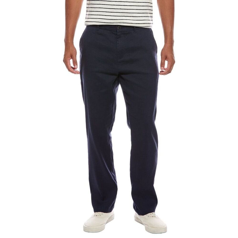Onia Mens  Stretch Linen Trouser, Navy